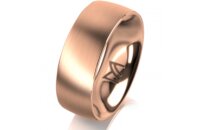 Ring 14 Karat Rotgold 7.0 mm l&auml;ngsmatt