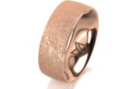 Ring 14 Karat Rotgold 7.0 mm kreismatt