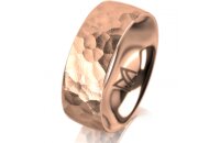 Ring 14 Karat Rotgold 7.0 mm diamantmatt