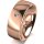 Ring 14 Karat Rotgold 7.0 mm poliert 1 Brillant G vs 0,025ct