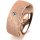 Ring 14 Karat Rotgold 7.0 mm kreismatt 1 Brillant G vs 0,050ct