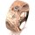 Ring 14 Karat Rotgold 7.0 mm diamantmatt 3 Brillanten G vs Gesamt 0,070ct