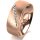 Ring 14 Karat Rotgold 7.0 mm sandmatt 6 Brillanten G vs Gesamt 0,080ct