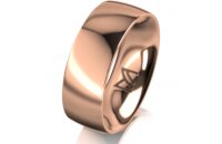 Ring 18 Karat Rotgold 7.0 mm poliert