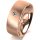 Ring 18 Karat Rotgold 7.0 mm sandmatt 1 Brillant G vs 0,050ct