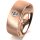Ring 18 Karat Rotgold 7.0 mm sandmatt 1 Brillant G vs 0,090ct