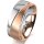 Ring 14 Karat Rot-/Weissgold 7.0 mm sandmatt