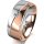 Ring 14 Karat Rot-/Weissgold 7.0 mm poliert 1 Brillant G vs 0,050ct