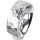 Ring 14 Karat Weissgold 7.0 mm diamantmatt