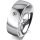 Ring 14 Karat Weissgold 7.0 mm poliert 1 Brillant G vs 0,050ct