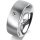 Ring 14 Karat Weissgold 7.0 mm l&auml;ngsmatt 1 Brillant G vs 0,050ct