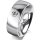 Ring 14 Karat Weissgold 7.0 mm poliert 1 Brillant G vs 0,090ct
