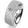 Ring 14 Karat Weissgold 7.0 mm kreismatt 1 Brillant G vs 0,090ct