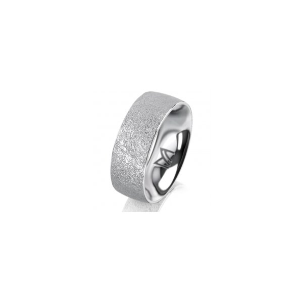Ring 18 Karat Weissgold 7.0 mm kreismatt