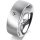 Ring 18 Karat Weissgold 7.0 mm sandmatt 1 Brillant G vs 0,050ct