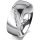 Ring 18 Karat Weissgold 7.0 mm poliert 6 Brillanten G vs Gesamt 0,080ct