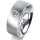 Ring 18 Karat Weissgold 7.0 mm sandmatt 1 Brillant G vs 0,090ct