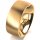 Ring 14 Karat Gelbgold 8.0 mm l&auml;ngsmatt