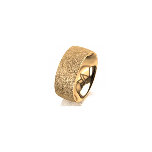 Ring 14 Karat Gelbgold 8.0 mm kristallmatt