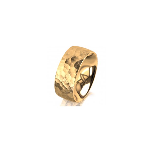 Ring 14 Karat Gelbgold 8.0 mm diamantmatt