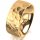 Ring 14 Karat Gelbgold 8.0 mm diamantmatt