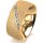 Ring 14 Karat Gelbgold 8.0 mm kreismatt 7 Brillanten G vs Gesamt 0,095ct