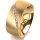 Ring 14 Karat Gelbgold 8.0 mm sandmatt 7 Brillanten G vs Gesamt 0,095ct