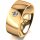 Ring 14 Karat Gelbgold 8.0 mm poliert 1 Brillant G vs 0,090ct