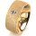 Ring 14 Karat Gelbgold 8.0 mm kreismatt 1 Brillant G vs 0,090ct