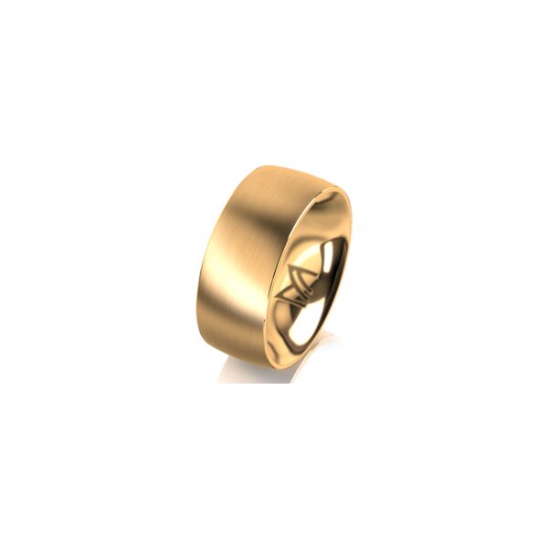 Ring 18 Karat Gelbgold 8.0 mm l&auml;ngsmatt
