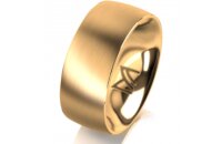 Ring 18 Karat Gelbgold 8.0 mm l&auml;ngsmatt