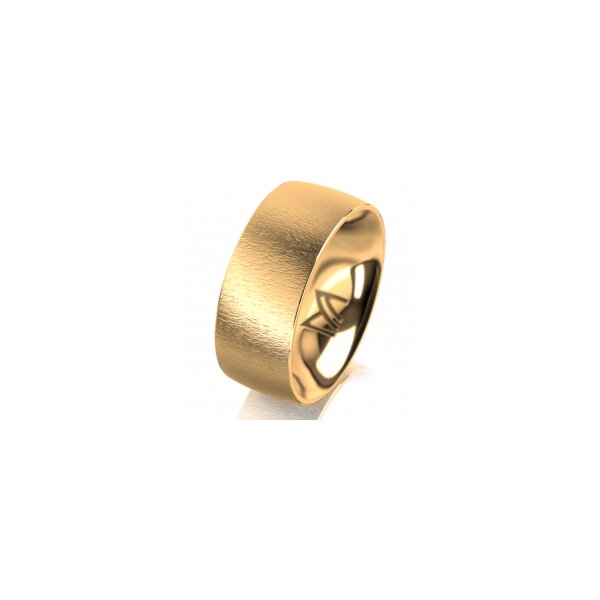 Ring 18 Karat Gelbgold 8.0 mm sandmatt