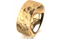 Ring 18 Karat Gelbgold 8.0 mm diamantmatt