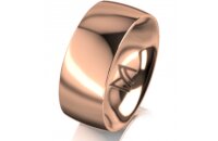 Ring 14 Karat Rotgold 8.0 mm poliert