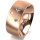 Ring 14 Karat Rotgold 8.0 mm l&auml;ngsmatt 3 Brillanten G vs Gesamt 0,080ct
