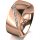 Ring 14 Karat Rotgold 8.0 mm poliert 7 Brillanten G vs Gesamt 0,095ct