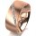 Ring 14 Karat Rotgold 8.0 mm l&auml;ngsmatt 7 Brillanten G vs Gesamt 0,095ct
