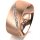 Ring 14 Karat Rotgold 8.0 mm sandmatt 7 Brillanten G vs Gesamt 0,095ct