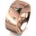 Ring 14 Karat Rotgold 8.0 mm poliert 5 Brillanten G vs Gesamt 0,115ct