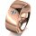 Ring 14 Karat Rotgold 8.0 mm poliert 1 Brillant G vs 0,090ct