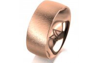 Ring 18 Karat Rotgold 8.0 mm sandmatt