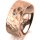 Ring 18 Karat Rotgold 8.0 mm diamantmatt 1 Brillant G vs 0,025ct