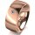 Ring 18 Karat Rotgold 8.0 mm poliert 1 Brillant G vs 0,050ct