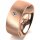 Ring 18 Karat Rotgold 8.0 mm sandmatt 1 Brillant G vs 0,050ct