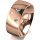 Ring 18 Karat Rotgold 8.0 mm poliert 3 Brillanten G vs Gesamt 0,080ct
