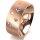Ring 18 Karat Rotgold 8.0 mm sandmatt 5 Brillanten G vs Gesamt 0,115ct