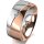 Ring 18 Karat Rot-/Weissgold 8.0 mm poliert 1 Brillant G vs 0,025ct