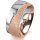 Ring 18 Karat Rot-/Weissgold 8.0 mm kreismatt 1 Brillant G vs 0,025ct
