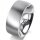 Ring 14 Karat Weissgold 8.0 mm l&auml;ngsmatt