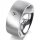 Ring 14 Karat Weissgold 8.0 mm sandmatt 1 Brillant G vs 0,050ct